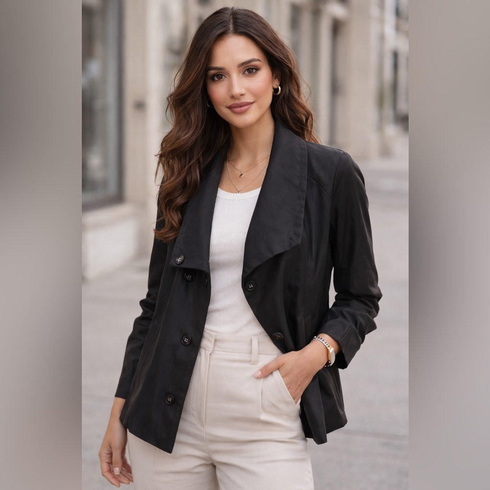 Randy Kemper Open Front Jacket Style Blazer Size 12